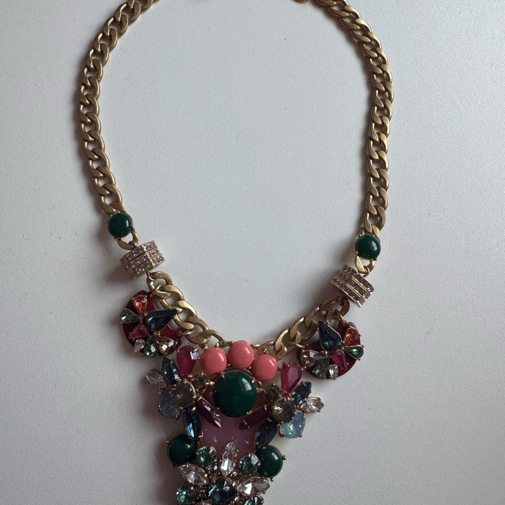 J. Crew Statement Necklace with Multicolor Accents